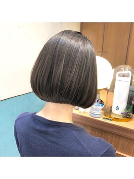 ロンド レグリーズ 立川(Lond leglise) ツヤボブ/ナチュラルボブ/グレージュ【深味信也】