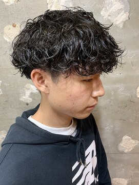 アカ(ACA) メンズカットパーマ波巻ツイストスパイラルパーマ札幌大通