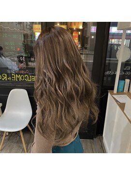 イオエ 岡本(ioe) イメチェン/フルバング/似合わせ/レッドブラウン/デジタルパーマ