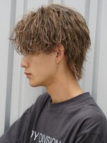 アイトーキョー 渋谷(AI TOKYO)&nbsp;波巻きハイライトローライトマッシュパーマウルフ[渋谷駅]