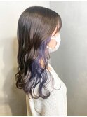 インナーカラー×ラベンダー