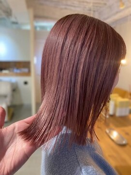 コエ 元町 石川町 (Koe.) ピンクアッシュ/切りっぱなし/ブリーチなし[元町/石川町]