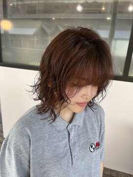 アヴァンス 西宮北口(AVANCE.) オレンジブラウン×スパイラルパーマ