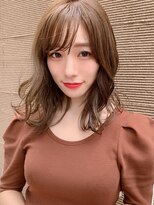 セイドット フクオカ(Say.FUKUOKA)&nbsp;【Say.福岡】ミディアム×レイヤーカット×アッシュオリーブ