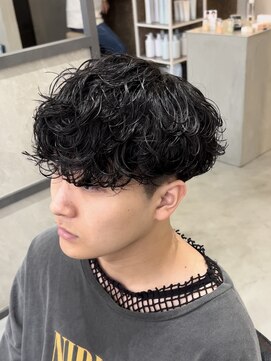 スイッチ(men's SWITCH) 大分メンズ波巻きスパイラルパーマツーブロックマッシュショート