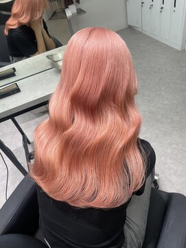 ペレ 渋谷(PELE) デザインカラー/レイヤーカット/ウェットヘア/オリーブベージュ