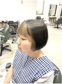 フェイスカラー×ミニボブ
