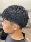 メンズサイドパートショート