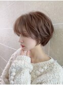 ゆるふわベージュショート