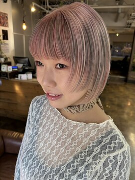 コレット ヘアー 大通(Colette hair) シアーピンク × グレージュ .*。