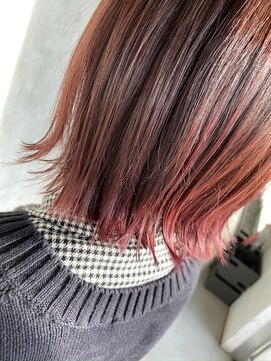 ヘアーメイク アディクト(HAIR MAKE addict) グラデーションレッド 【@addict _madoka】