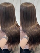 シーン(seen)&nbsp;【オリーブグレージュ】小顔前髪ワンカールくびレイヤーカット