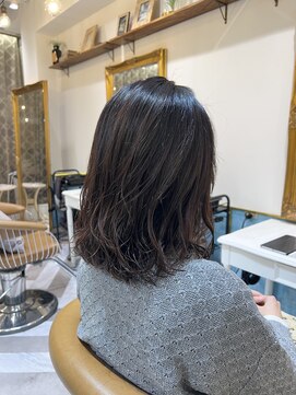 ロンドアベニール 北千住(Lond avenir) ウェーブミディアムメルティカラー×レイヤーカット韓国[北千住]