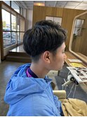 刈り上げ七三マッシュ