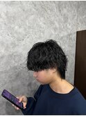 波巻きパーマ