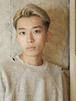 ダグラスヘア キングスワン 一宮(Douglas hair King's one)&nbsp;【バーバースタイル】 7:3分け金髪フェードカット