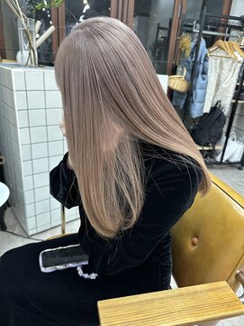 ソルトウォーター(SALT WATER) ホワイトベージュ ダブルカラー ベージュ