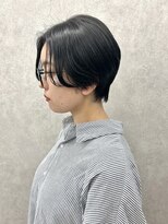 ヘアサロン ドットプラス 町田店(dot. plus)&nbsp;【中西里美】黒髪ハンサムショート／夏のヘアアレンジ
