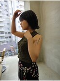 レディースボブショート切りっぱなしボブレディースカット