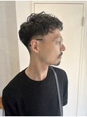 大人の前髪下ろしパーマ