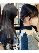 輪郭をカバーする顔周りカット*お客様のお顔が最も美しく見える顔周りのラインを創造[銀座]