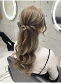 きれいめハーフアップ/心斎橋ヘアセット