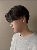 毛流れセンターパートニュアンスパーマ秋冬トレンドヘア