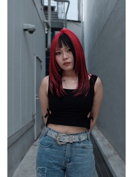 オーパスバイアンブルリュクス 池袋(Opus by ambleluxe) レイヤーカット/デザインカラー/ボルドーカラー