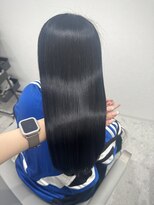 ジーナ 熊本(Zina)&nbsp;Premium髪質改善トリートメント×ブルーブラック×艶髪