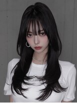 レア 新越谷(LEA) シースルーストレートレイヤー × ブラック
