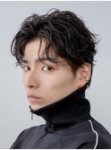 銀座シャドウパーマツイストスパイラルパーマセンターパート眉毛