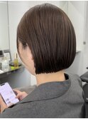 20代30代ミニボブレイヤー丸みボブ前髪ありボブ顔周りレイヤー