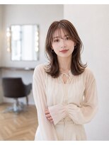 バグズ ヘアデザイン 桔梗が丘店(Baguz HAIR DESIGN) くびれミディ×レイヤーカット×シースルーバング