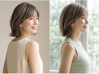 シーループユナイテッドアトリエ(C-LOOP UNITED ATELIER)の写真/《#白髪ぼかし#髪質改善#水素カラー》髪年齢マイナス10歳へ導く美髪ケア"水素カラー”
