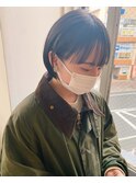 ミニボブとオリーブカラー