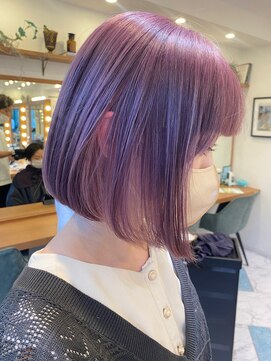 ロンド パルティール 大宮(Lond partir) 【神田安優奈】ラベンダーピンクの似合わせボブ