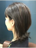仙台D イルミナインナーカラー外ハネミディアムレイヤーstyle