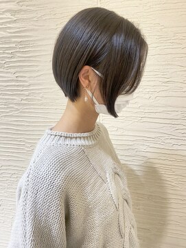 モリオ フロム ロンドン サッポロファクトリー店(morio FROM LONDON) 【morio】札幌ショートボブ 存在感ある耳掛け