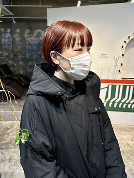 ノーム(norm) マッシュショート/耳かけショート/暖色カラー