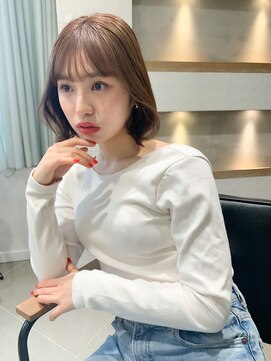 アリュウル 表参道(ALLURE) 顔まわりが可愛い、上品タンバルモリヘア　《佐藤》