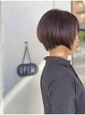 ナチュラルショート/髪質改善ストレート