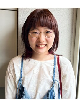 ラクレ(d.la cle) 丸みマッシュウルフとインナーピンク【ラクレ/西大分】