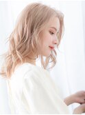 ハイトーンカラー外国人風グラマラス波巻カールe古河20代30代