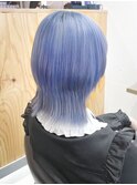 リーチダブルカラー/前髪ありハイトーンレイヤーカット/新宿