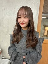リアン(Lien)&nbsp;やわらかブラウンカラー×巻き髪セミロング