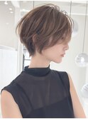 ミニウルフレイヤーカット顔周りカット前髪カットショート/大宮