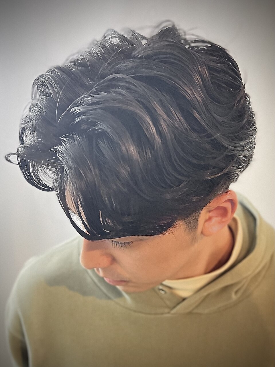 フェザーパーマ#センターパート#ニュアンスパーマ#カルマパーマ