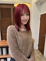 コレット 大宮(collet)&nbsp;韓国風レッド　タッセルボブ