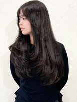 セルカ 新宿(CERCA) 韓国風レイヤーカットワンカールダークグレージュ新宿