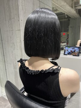 ウィステリア 銀座(WISTERIA) 【WISTERIA】地毛風カラー/ブルーブラック/ブルージュ/ボブ/韓国